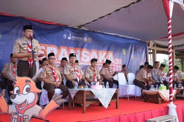 Dari Bumi Perkemahan ASM Sungai Gelam, Kak Yulius Sampaikan Sambutan Ka Kwarnas Pada Pembukaan Peran Saka Daerah Jambi